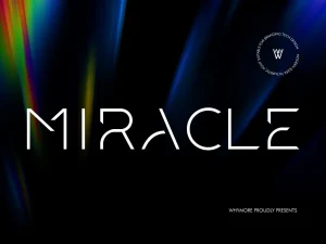 MIRACLE Sleek Futuristic Techno Geometric Font