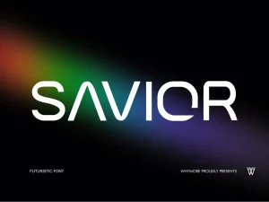 SAVIOR – Futuristic Techno Sans Font for Logo