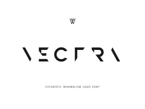 Vectra – Futuristic Puzzle Logo Font
